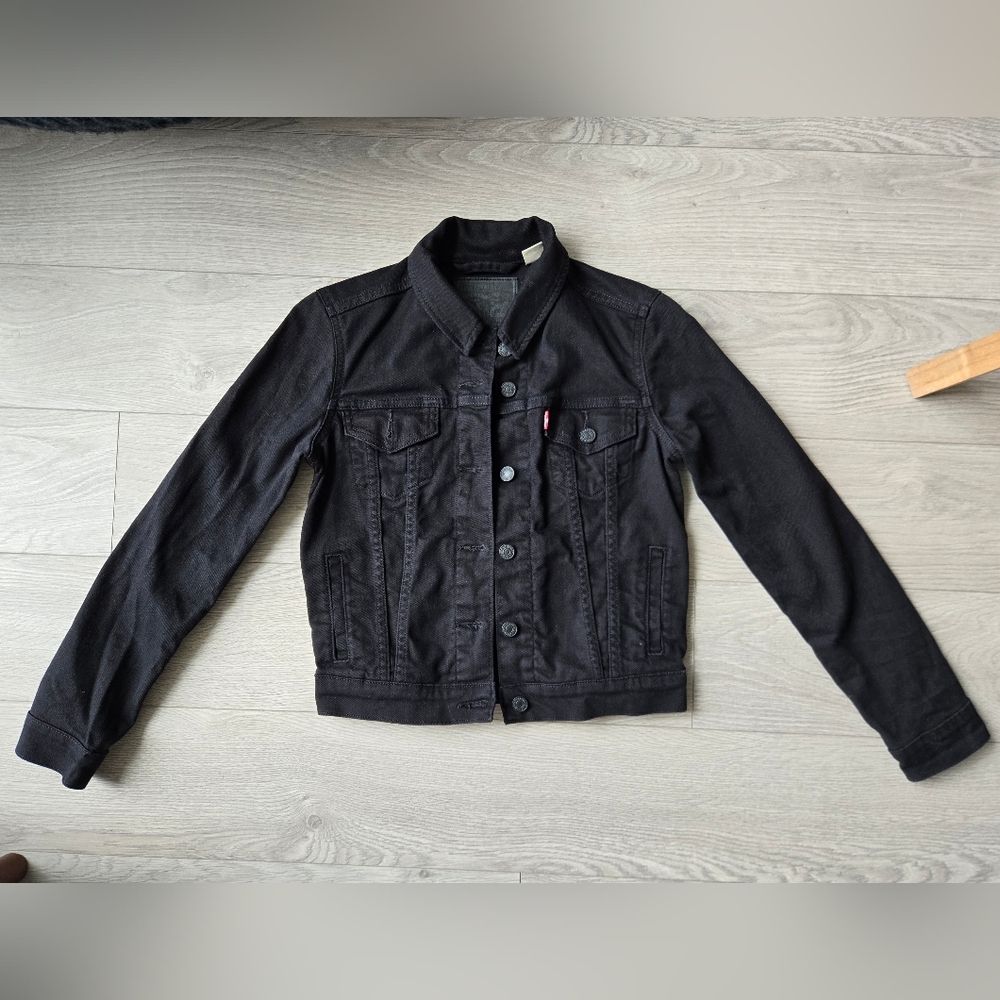 Levi's Black Denim Jacket XS